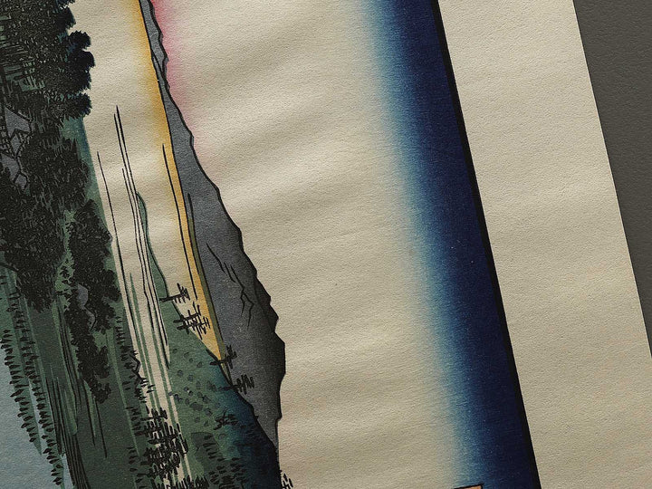 Robe-Hanging Pine, Senzoku Pond from the series One Hundred Famous Views of Edo by Utagawa Hiroshige, (Large print size) / BJ336-994