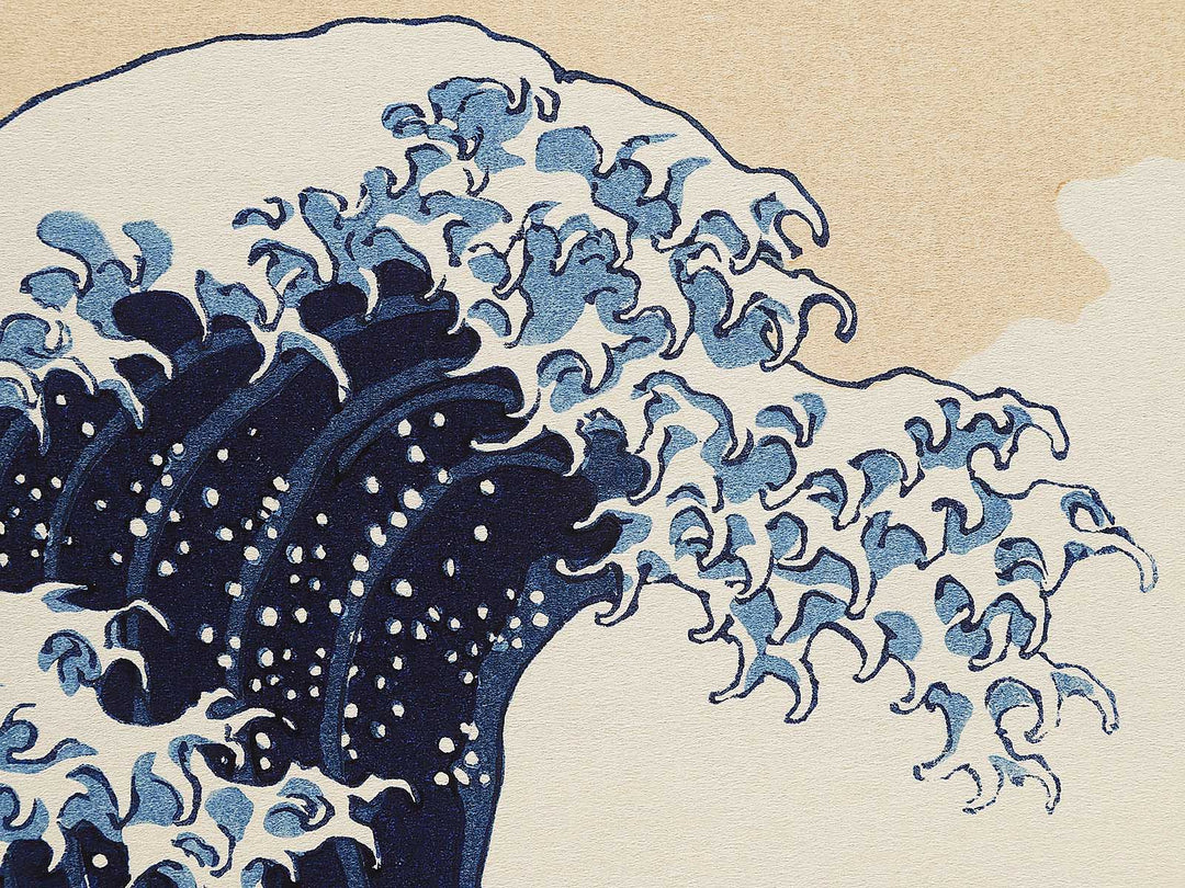 Under the Wave off Kanagawa , also known as The Great Wave off Kanagawa from the series Thirty-six Views of Mount Fuji by Katsushika Hokusai, (Large print size) / BJ350-763