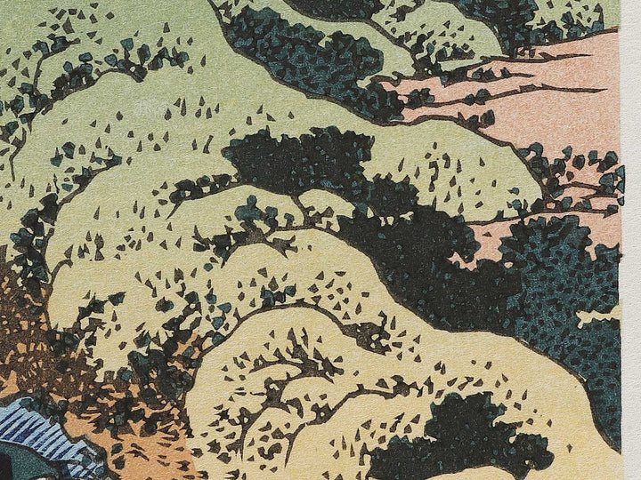 Fishing by Torchlight in Kai Province from the series Oceans of Wisdom by Katsushika Hokusai, (Small print size) / BJ322-875