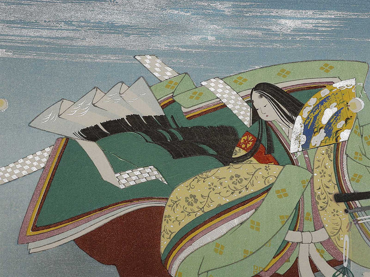 HOTARU(The Fireflies) from the series The Tale of Genji by Ebina Masao, (Medium print size) / BJ329-231