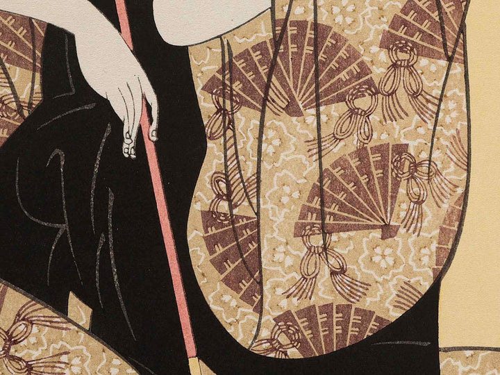 The Courtesan Hana of the Ogiya House from the series A Collection of Contemporary Popular Beauties by Kitagawa Utamaro, (Medium print size) / BJ282-268
