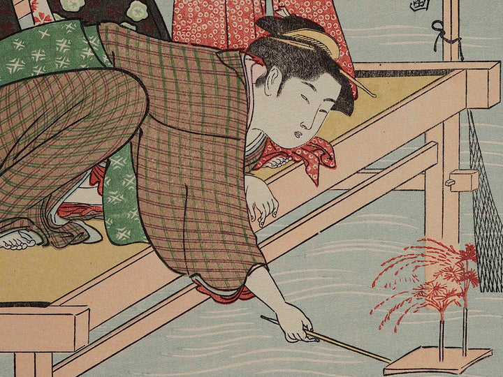 Shijo gawara yusuzumi no tei by Torii Kiyonaga, (Small print size) / BJ235-837