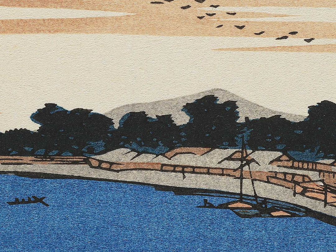 Full Moon at Takanawa from the series Famous Places in the Eastern Capital by Utagawa Hiroshige, (Medium print size) / BJ341-747