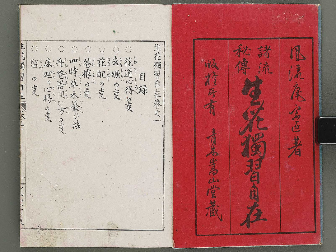 Shoryu hiden ikebana dokushu jizai Volume 1 / BJ332-738
