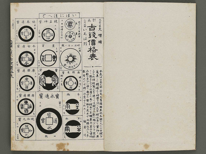 Dazoho irohabetsu kosen kakakuhyo / BJ337-260