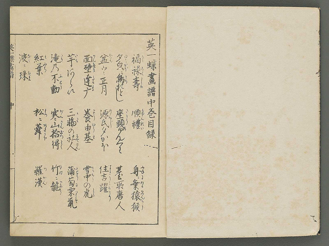 Iccho gafu (Chu) by Hanabusa Iccho / BJ343-637