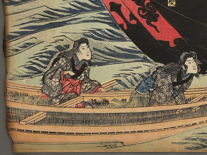 Yoshitsune gozafune no zu by Utagawa Yoshitora / BJ345-408