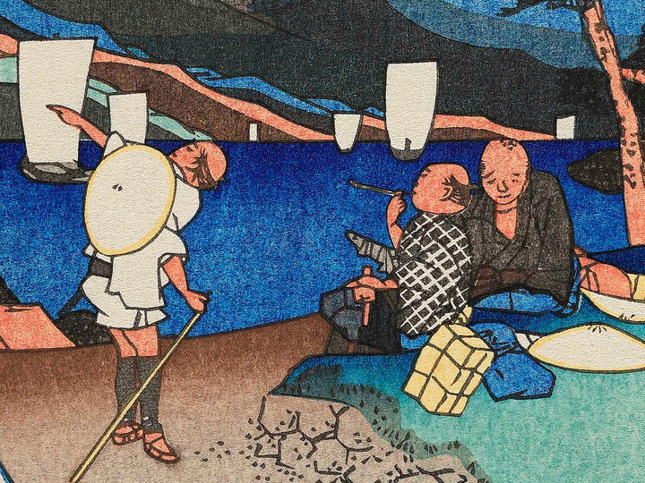 Okutsu juhachi from the series Tokaido Beauties by Keisai Eisen, (Large print size) / BJ346-157