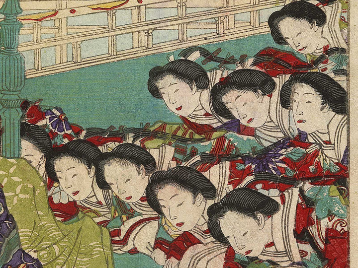 Yoshinobu ko goren chu from the series Aoigusa matsu no urazono by Toyohara Kunichika / BJ333-403