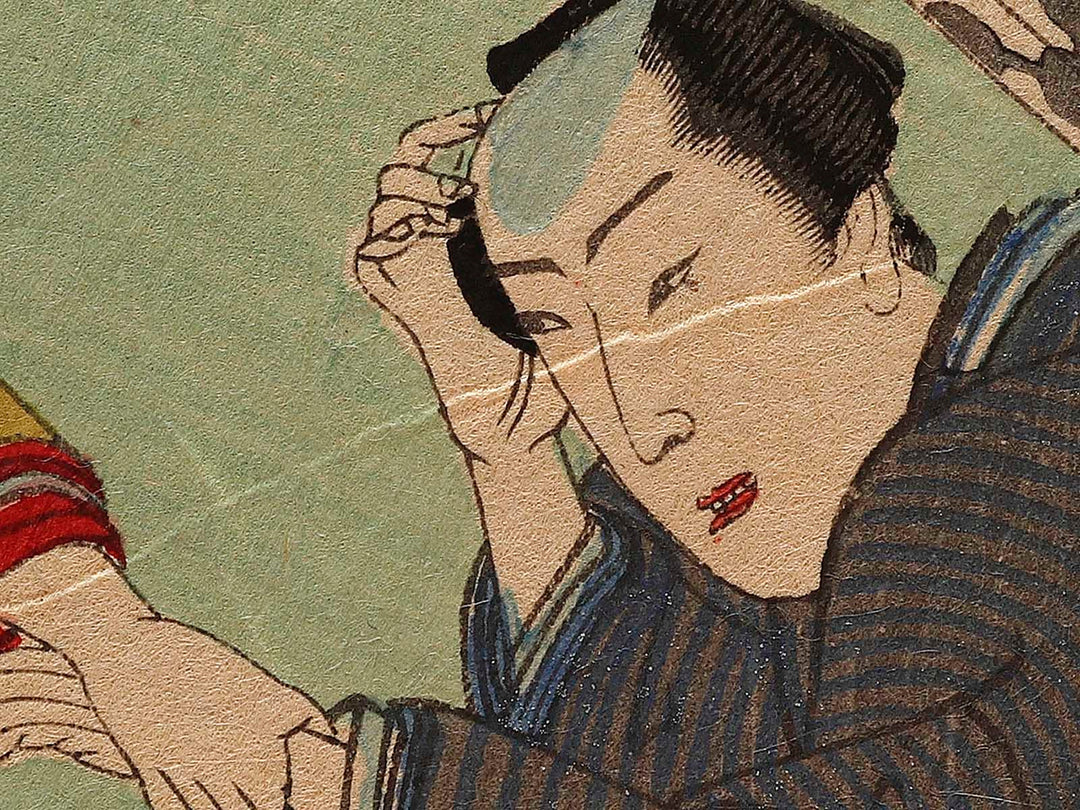 Yoshida goten from the series Azumanishiki chuya kurabe by Yoshu Chikanobu / BJ338-086