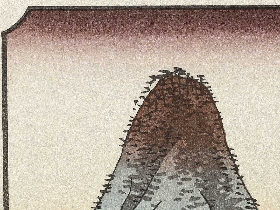 Minosaki from the series Famous Views of the Sixty-odd Provinces by Utagawa Hiroshige, (Large print size) / BJ334-117