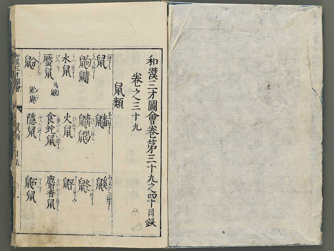 Wakan sansai zue Part 39, Book 40 / BJ349-223