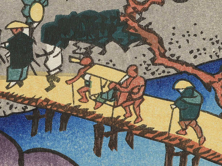 Shimadashuku nijyushi from the series Bijin tokaido by Keisai Eisen, (Large print size) / BJ346-045