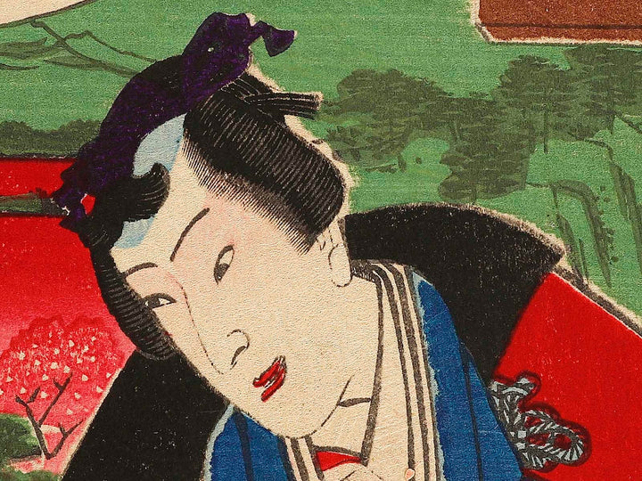 Imayo kenshi miyajima senchu asobi by Toyohara Kunichika / BJ324-163