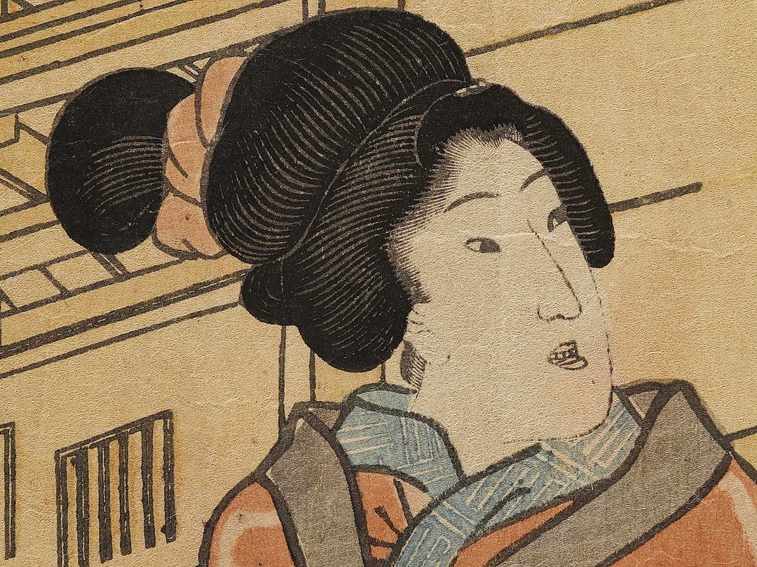 Tsuyu fukumu tsumado no shirahagi by Utagawa Kunisada(Toyokuni III) / BJ328-552