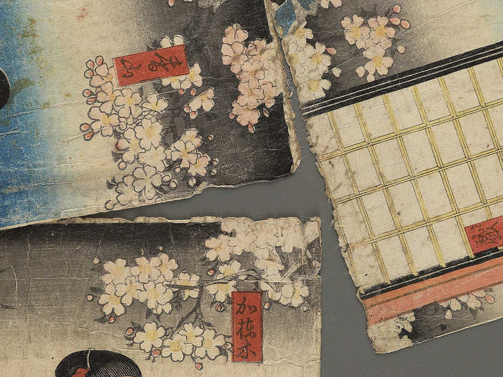 Kaneko Iseya nikai no zu by Utagawa Kuniaki / BJ342-384