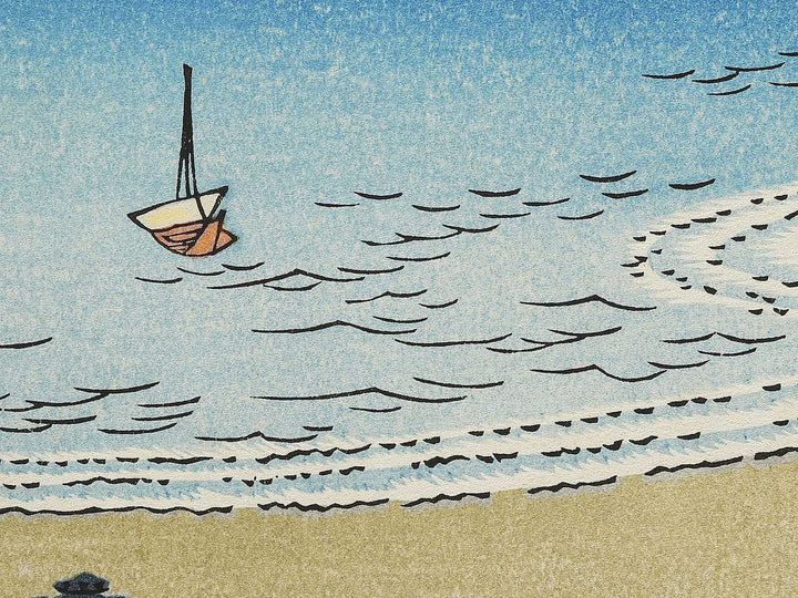 Takashi Beach from the series Famous Views of the Sixty-odd Provinces by Utagawa Hiroshige, (Large print size) / BJ334-418