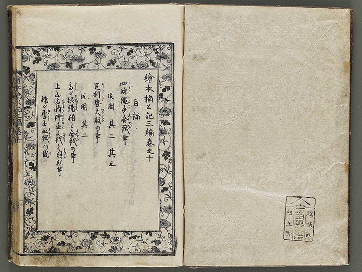 Ehon nankoki Part 3, Book 10 by Hayami Shungyosai / BJ336-756