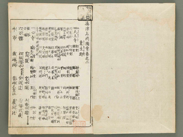 Settsu meisho zue Volume 2 by Takehara Shunchosai / BJ288-890