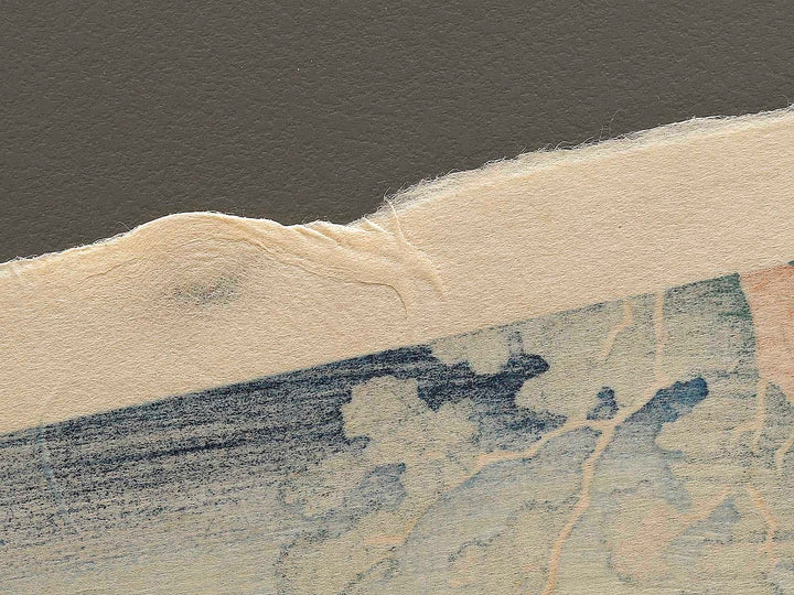 Hietsu no sakai tsuribashi from the series Shokoku meisho kiran by Katsushika Hokusai, (Large print size) / BJ337-491