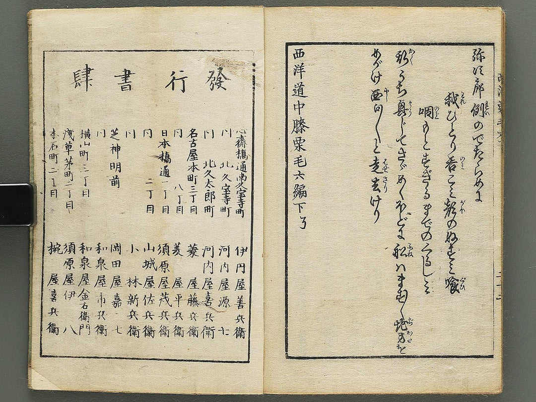 Seiyo dochu hizakurige Volume 6, (Ge) by Ochiai Yoshiiku / BJ348-362
