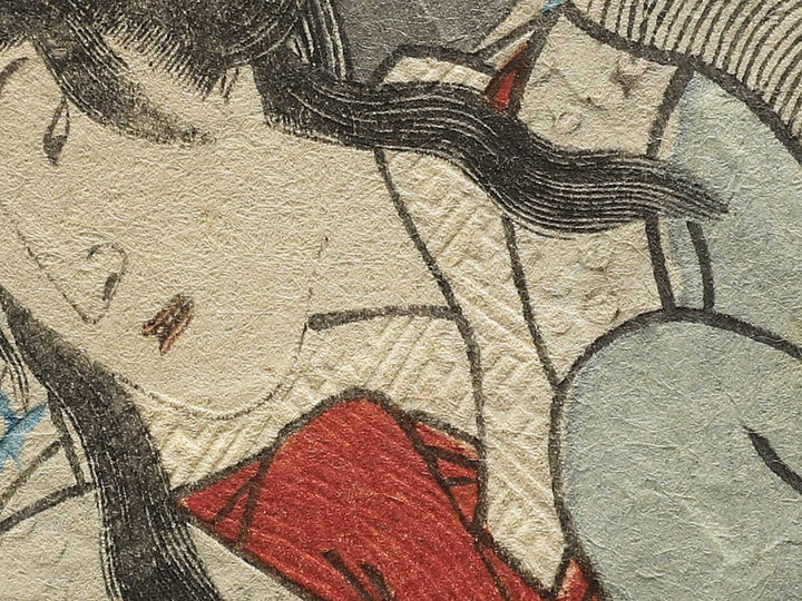 yon Yugao from the series Murasaki shikibu genji karuta by Utagawa Kunisada II (Kochoro Kunisada) / BJ345-401