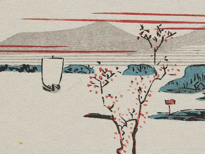 View of late spring at Massaki from the series Famous Places in the Eastern Capital by Utagawa Hiroshige, (Medium print size) / BJ341-761