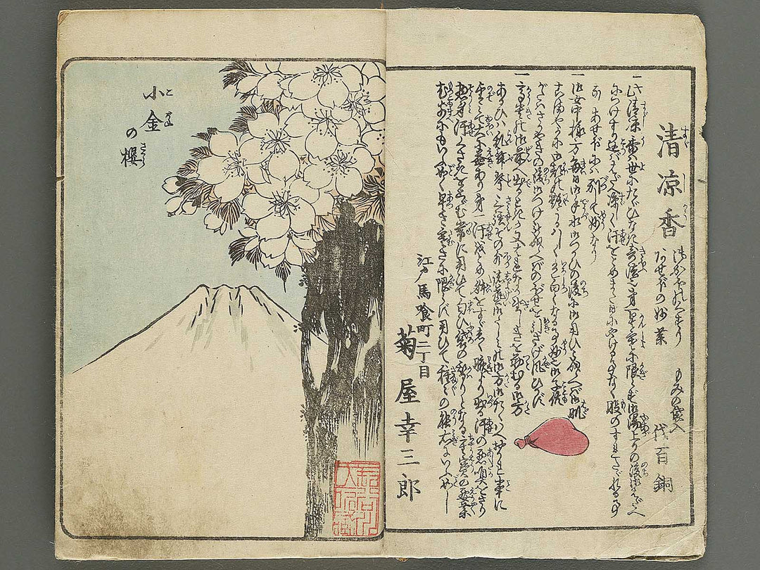 Ehon edo miyage Volume 4 by Utagawa Hiroshige / BJ343-847