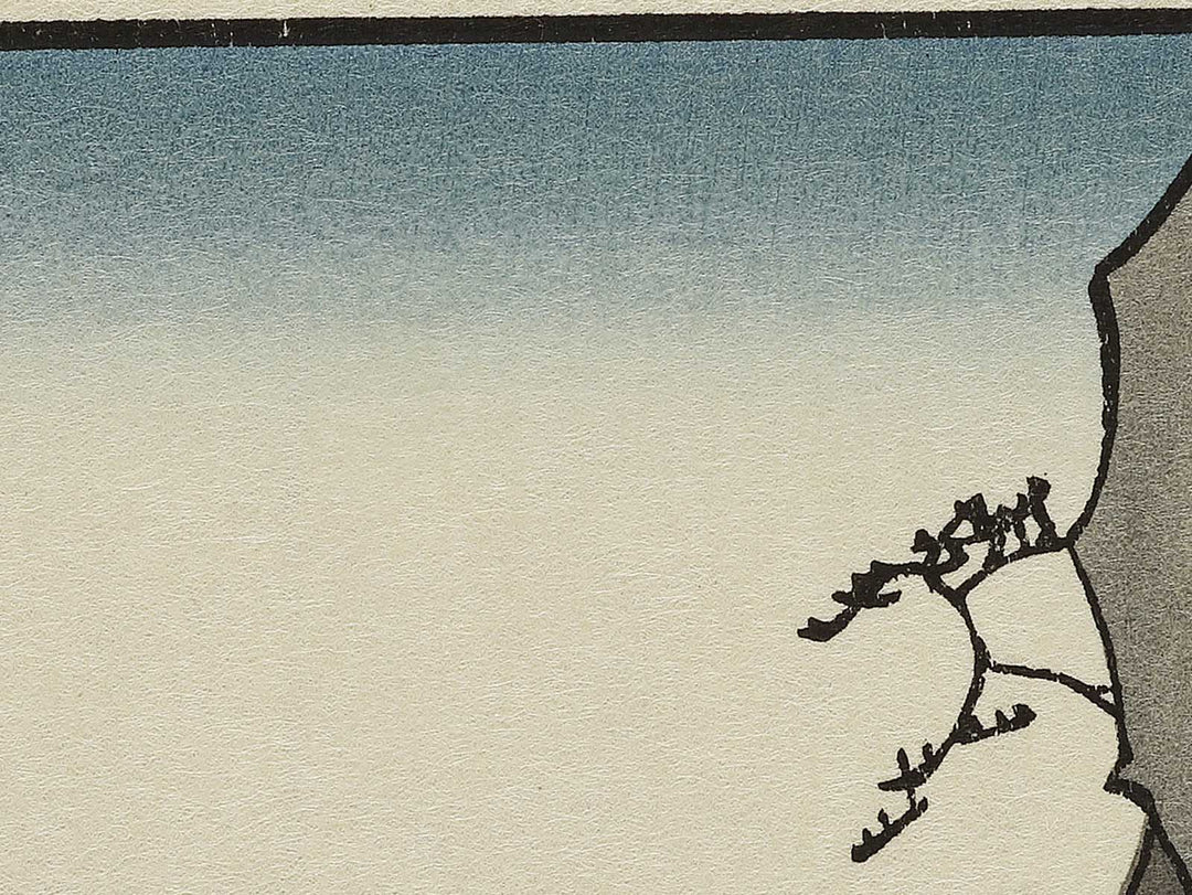 Gokei from the series Famous Views of the Sixty-odd Provinces by Utagawa Hiroshige, (Large print size) / BJ334-404