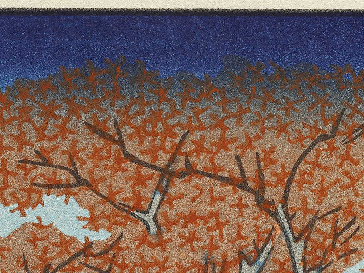 Tatsuta Mountain and Tatsuta River from the series Famous Views of the Sixty-odd Provinces by Utagawa Hiroshige, (Large print size) / BJ334-264