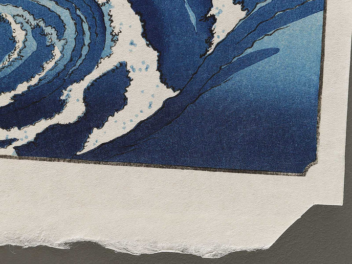 Naruto Whirlpools from the series Famous Views of the Sixty-odd Provinces by Utagawa Hiroshige, (Large print size) / BJ325-913