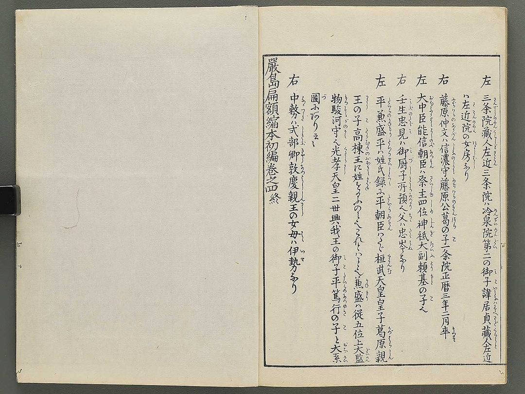 Itsukushima ema kagami Part 1, Book 4 by Watanabe Taigaku / BJ349-510