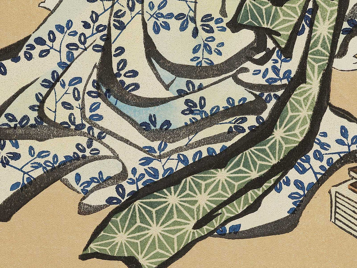 A book reading ripe beauty by Katsushika Hokusai, (Medium print size) / BJ319-613