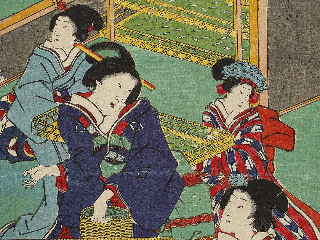 Genji kaiko yashinaigusa by Utagawa Fusatane / BJ334-908