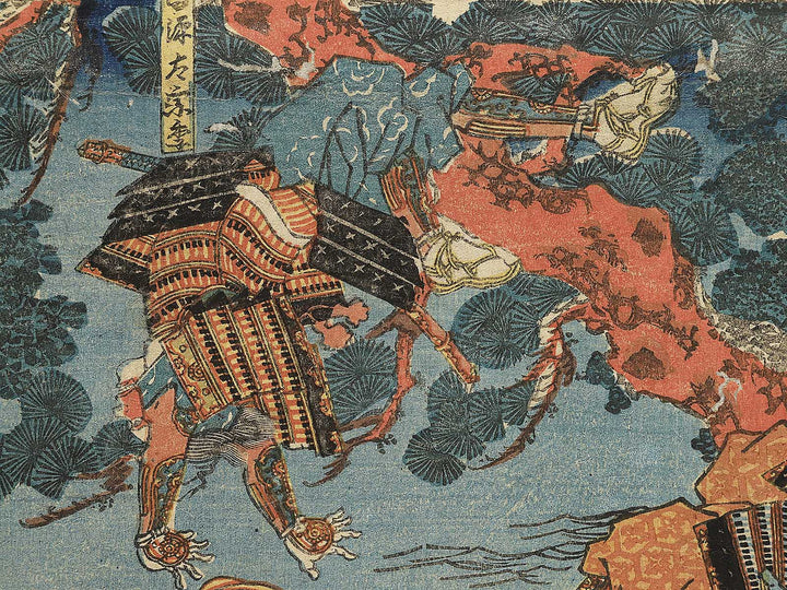 Oshu Okido rakujo no zu by Utagawa Yoshitora / BJ347-424