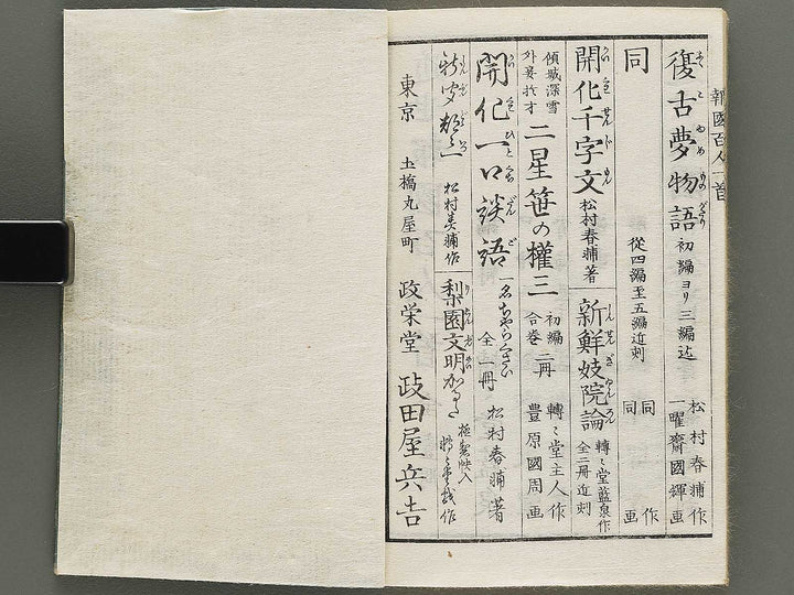 Kinsei hokoku hyakunin isshu by Sensai Eisaku, Utagawa Yoshitora / BJ335-349
