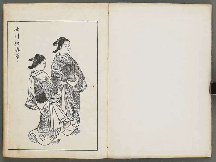 Nihon joso (Chu), Book 4 by Nishikawa Sukenobu / BJ325-633