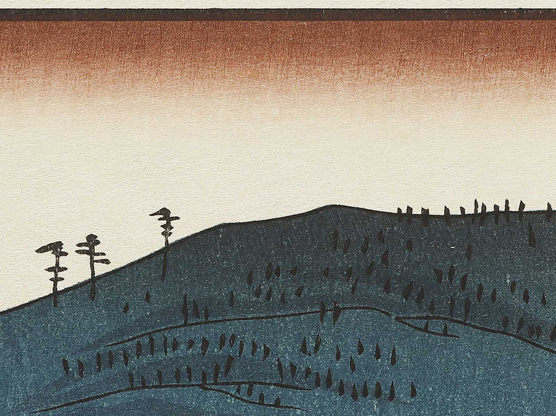 The Currents Around the Weir from the series Famous Views of the Sixty-odd Provinces by Utagawa Hiroshige, (Large print size) / BJ334-159