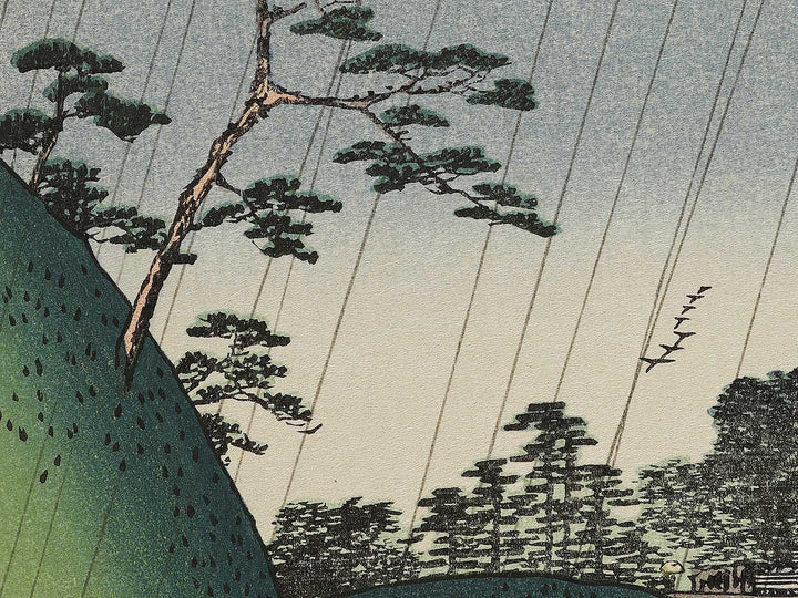 Seido Hall and Kanda River from Shohei Bridge from the series One Hundred Famous Views of Edo by Utagawa Hiroshige, (Large print size) / BJ336-903