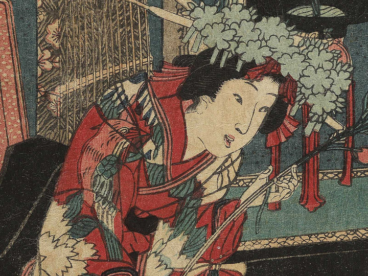 Kannazuki from the series Kagai junikagetsu no uchi by Utagawa Kunisada II / BJ344-288