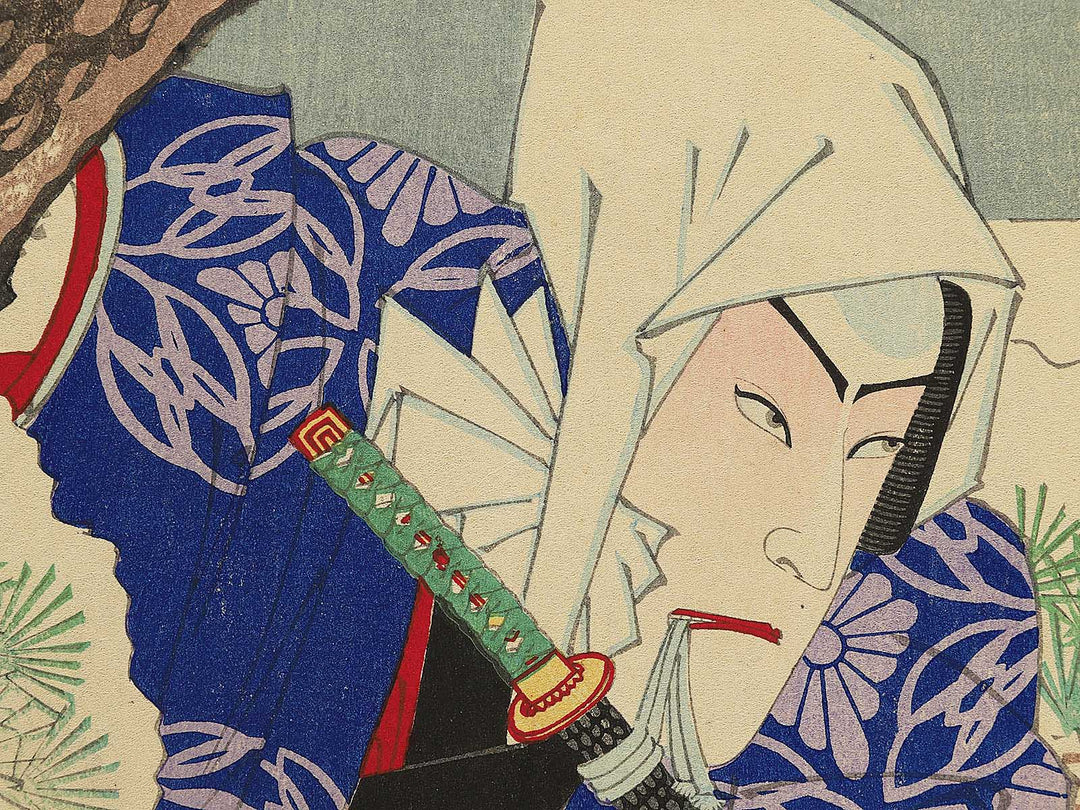Kabukiza shinkyogen Akegarasu haru no awayuki by Utagawa Kunisada(Toyokuni III) / BJ348-180