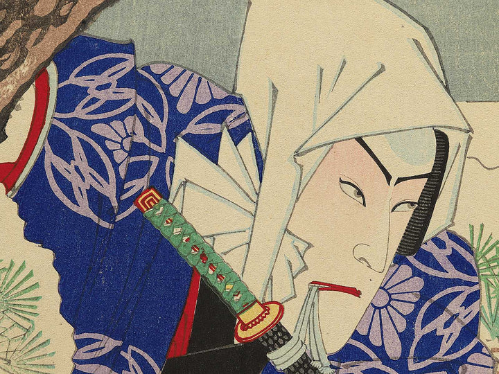 Kabukiza shinkyogen Akegarasu haru no awayuki by Utagawa Kunisada(Toyokuni III) / BJ348-180