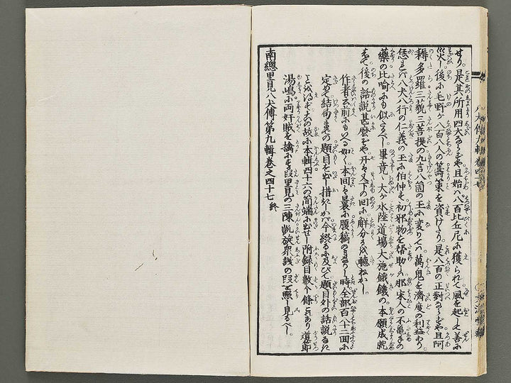 Nanso satomi hakkenden Part 9, Book 47 (Ge) / BJ316-071