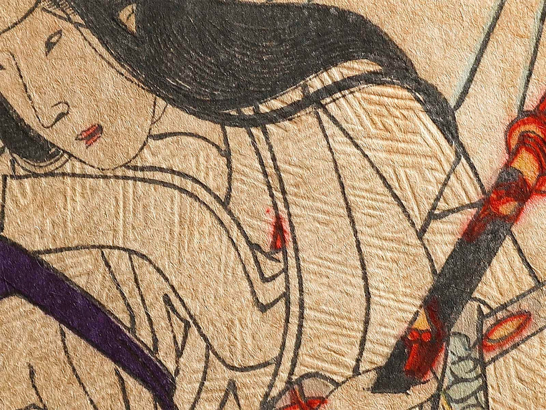 Sanada Nobuyuki shitsu Osumi no kata from the series Azumanishiki chuya kurabe by Yoshu Chikanobu / BJ329-399