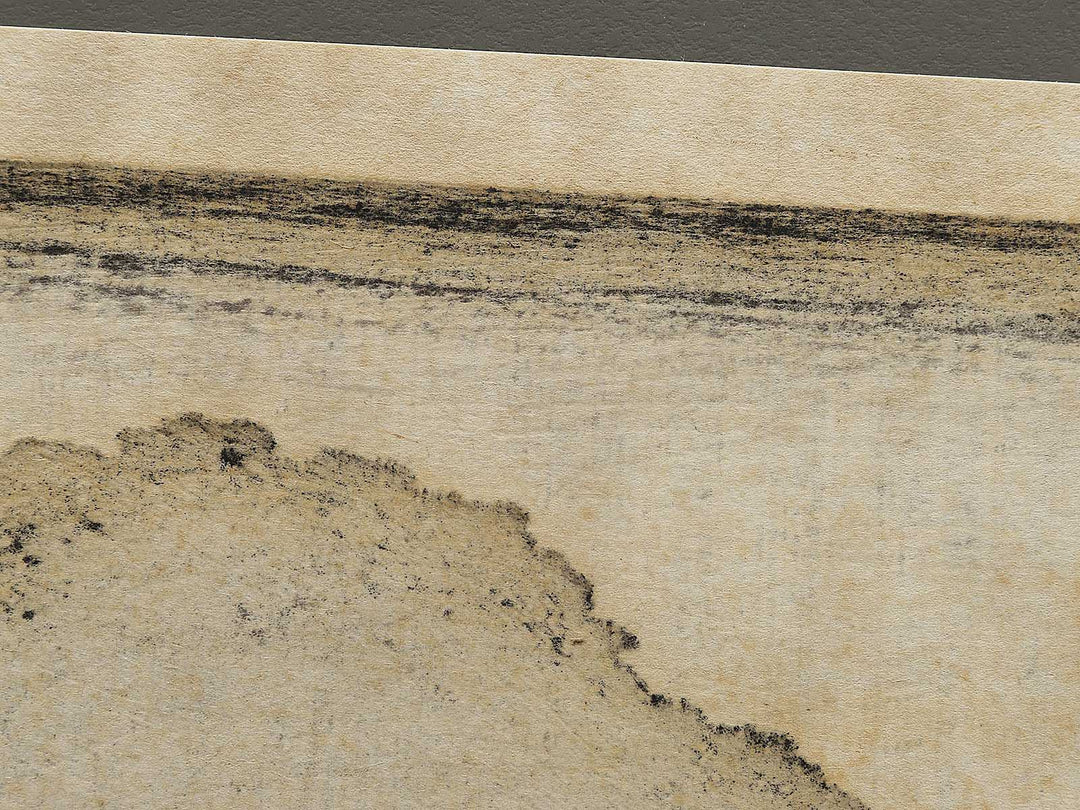 Evening rain at Karasaki from the series Eight Views of Omi by Utagawa Hiroshige, (Medium print size) / BJ333-935