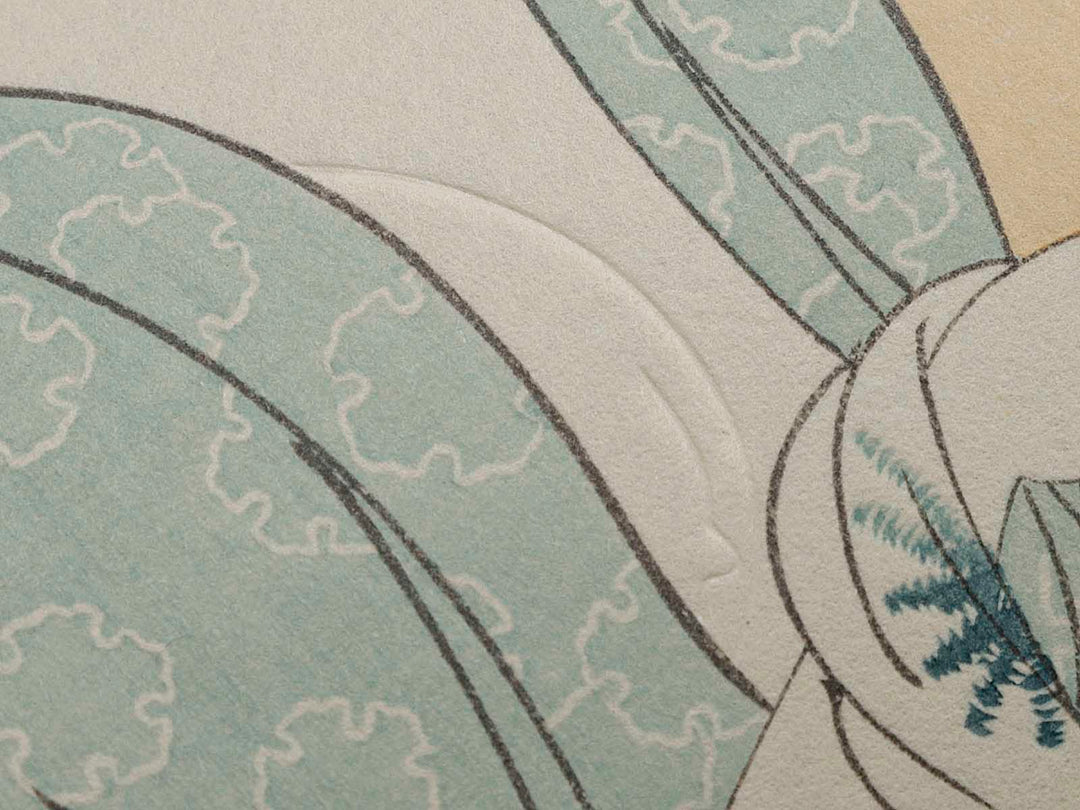 Hour of the Horse (around noon) from the series Daughter Sundial by Kitagawa Utamaro, (Medium print size) / BJ221-515