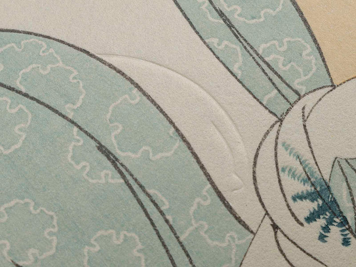 Hour of the Horse (around noon) from the series Daughter Sundial by Kitagawa Utamaro, (Medium print size) / BJ221-515