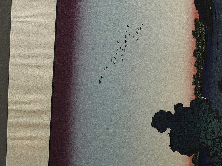 Azuma Shrine and the Entwined Camphor from the series One Hundred Famous Views of Edo by Utagawa Hiroshige, (Large print size) / BJ337-092