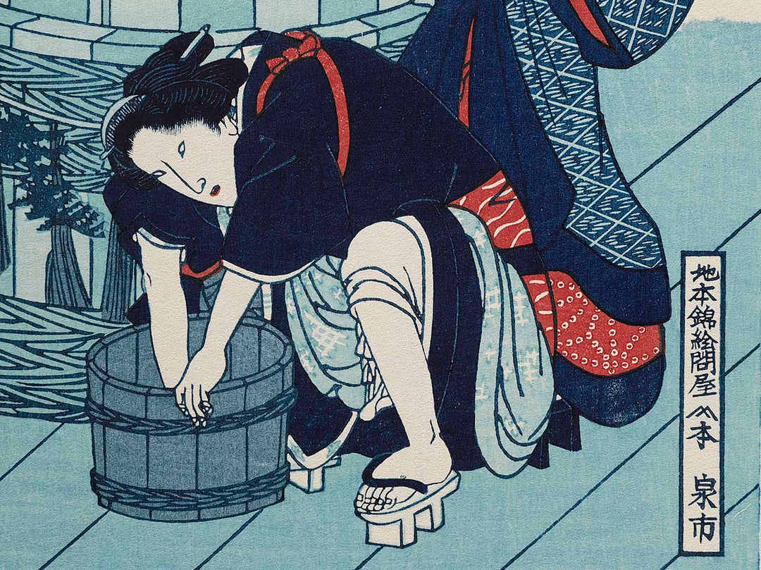 Yuki no ashita by Utagawa Kunisada(Toyokuni III), (Medium print size) / BJ286-083