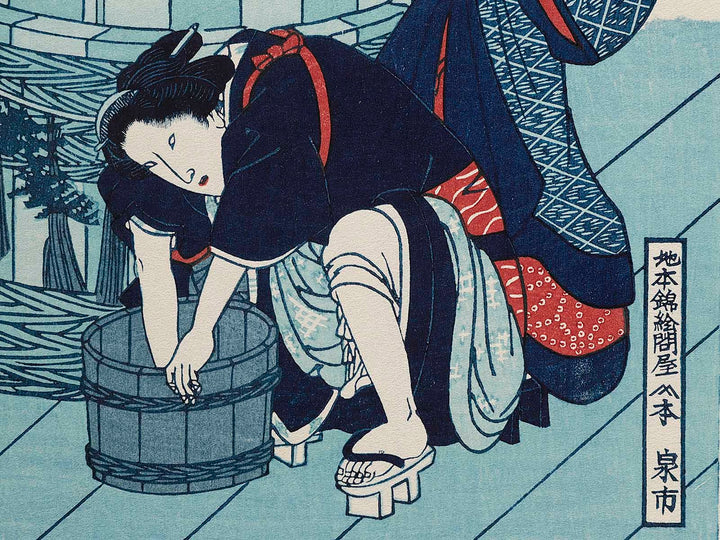 Yuki no ashita by Utagawa Kunisada(Toyokuni III), (Medium print size) / BJ286-083